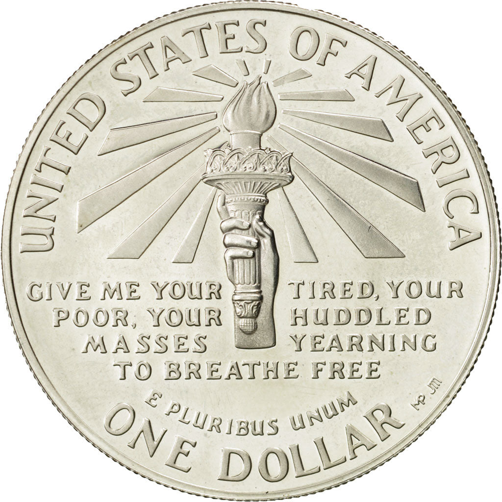 United States, Dollar, 1986, U.S. Mint, San Francisco, MS(60-62), Silver, KM:214