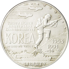 United States, Dollar, 1991, U.S. Mint, Denver, MS(63), Silver, KM:231
