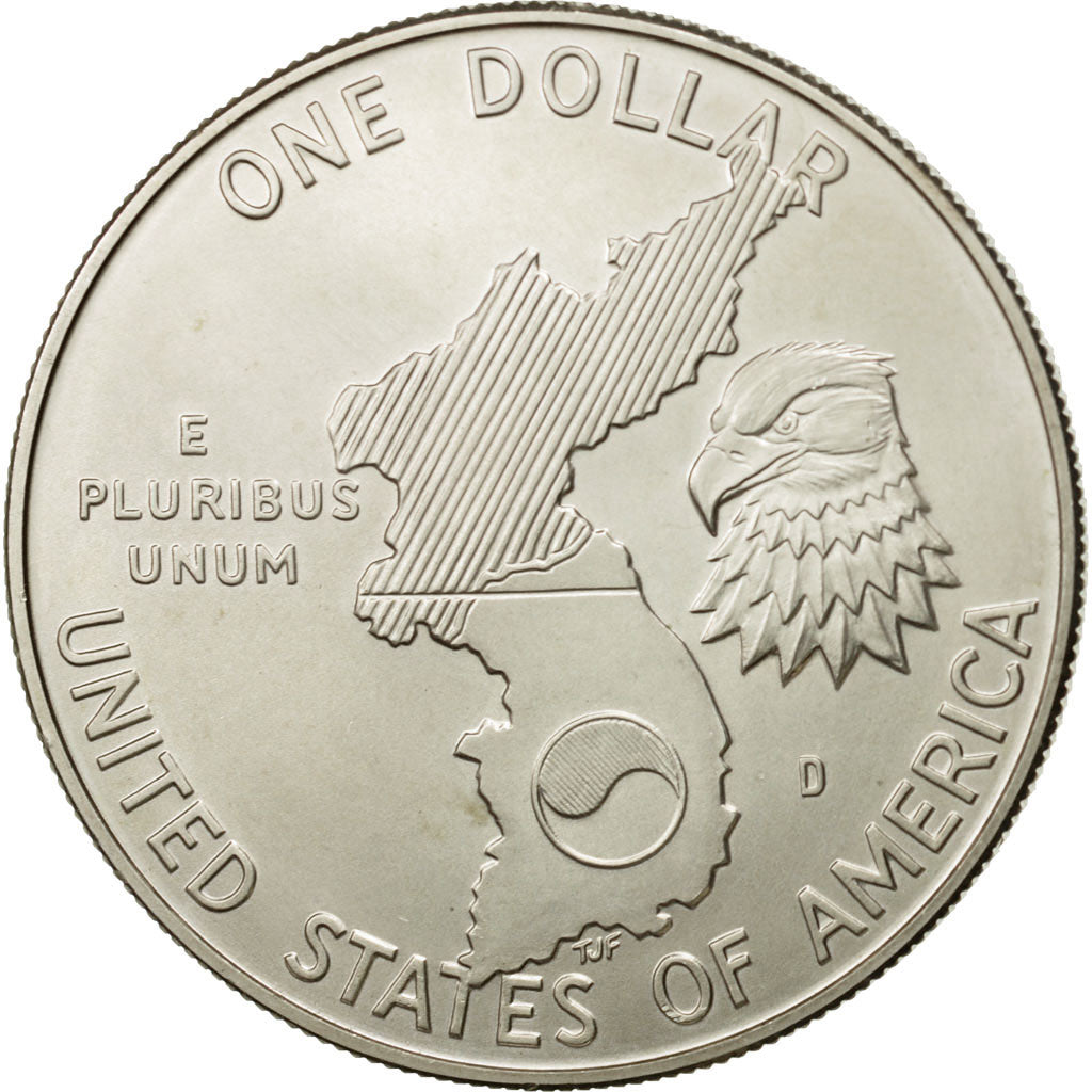 United States, Dollar, 1991, U.S. Mint, Denver, MS(63), Silver, KM:231
