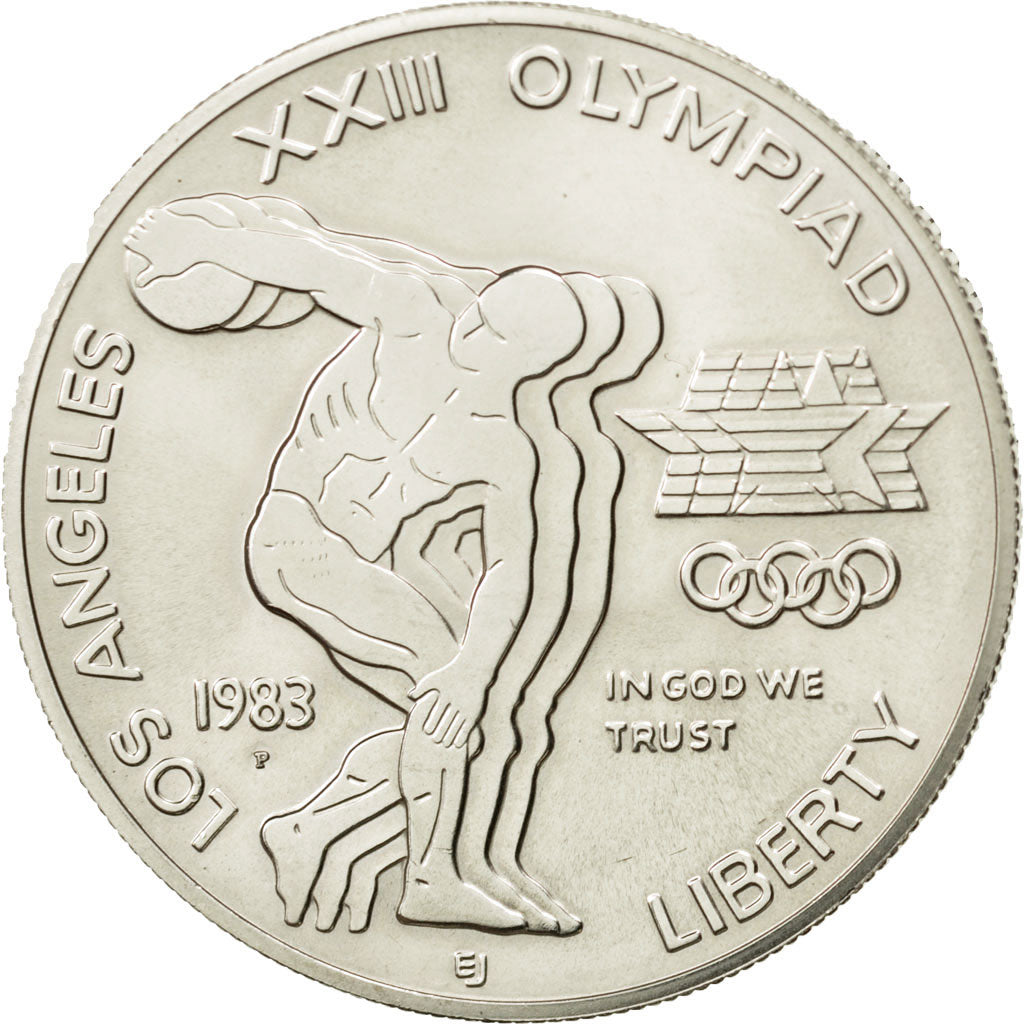 Coin, United States, Dollar, 1983, U.S. Mint, Philadelphia, MS(65-70), Silver