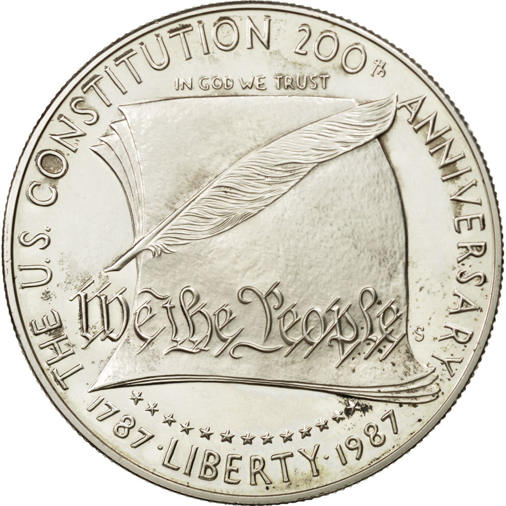 Coin, United States, Dollar, 1987, U.S. Mint, San Francisco, MS(60-62), Silver