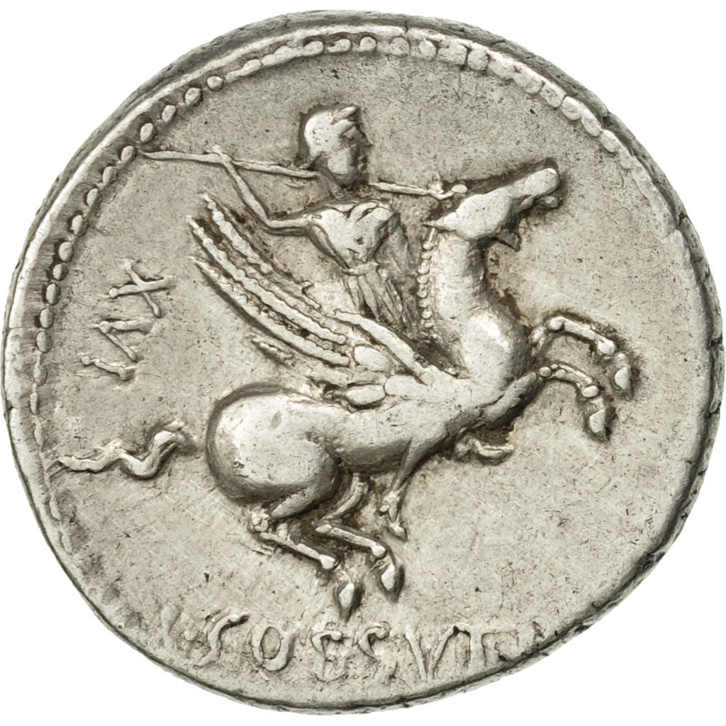 Cossutia, Denarius, Rome, AU(50-53), Silver, Crawford:395/1