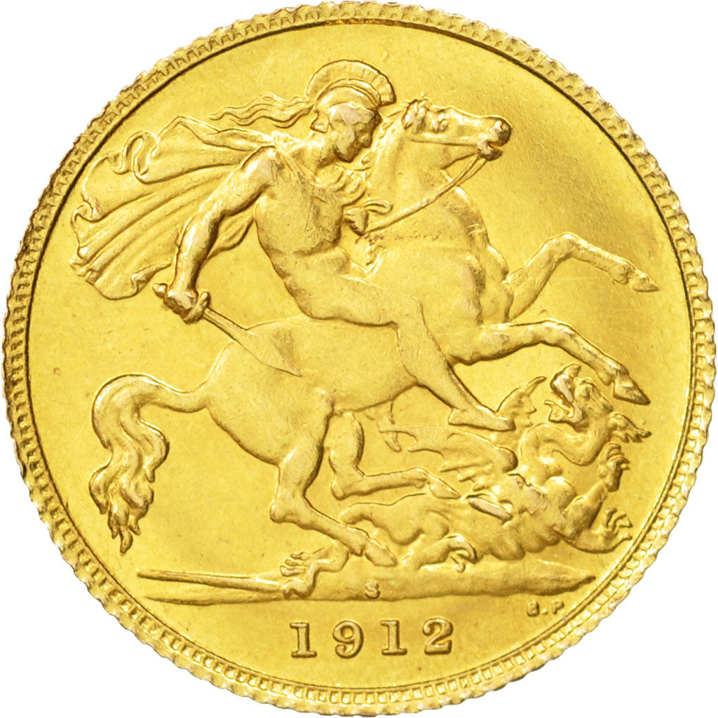 Australia, George V, 1/2 Sovereign, 1912, Sydney, SPL-, Oro, KM:28
