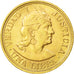 Perú, Libra, Pound, 1917, Lima, EBC+, Oro, KM:207