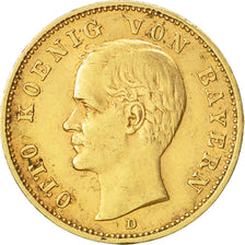 Münze, Deutsch Staaten, BAVARIA, Otto, 20 Mark, 1905, Munich, SS+, Gold, KM:920