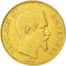 Coin, France, Napoleon III, Napoléon III, 100 Francs, 1855, Paris, AU(50-53)