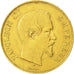 Moneta, Francia, Napoleon III, Napoléon III, 100 Francs, 1855, Paris, BB+, Oro