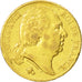 Francia, Louis XVIII, 20 Francs, 1819, Paris, BB+, Oro, KM:712.1