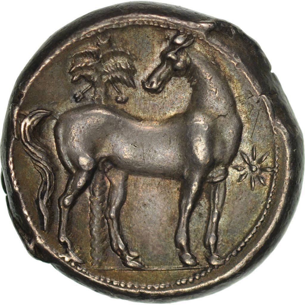 Coin, Zeugitana, Shekel, Carthage, MS(60-62), Silver, SNG Cop:141