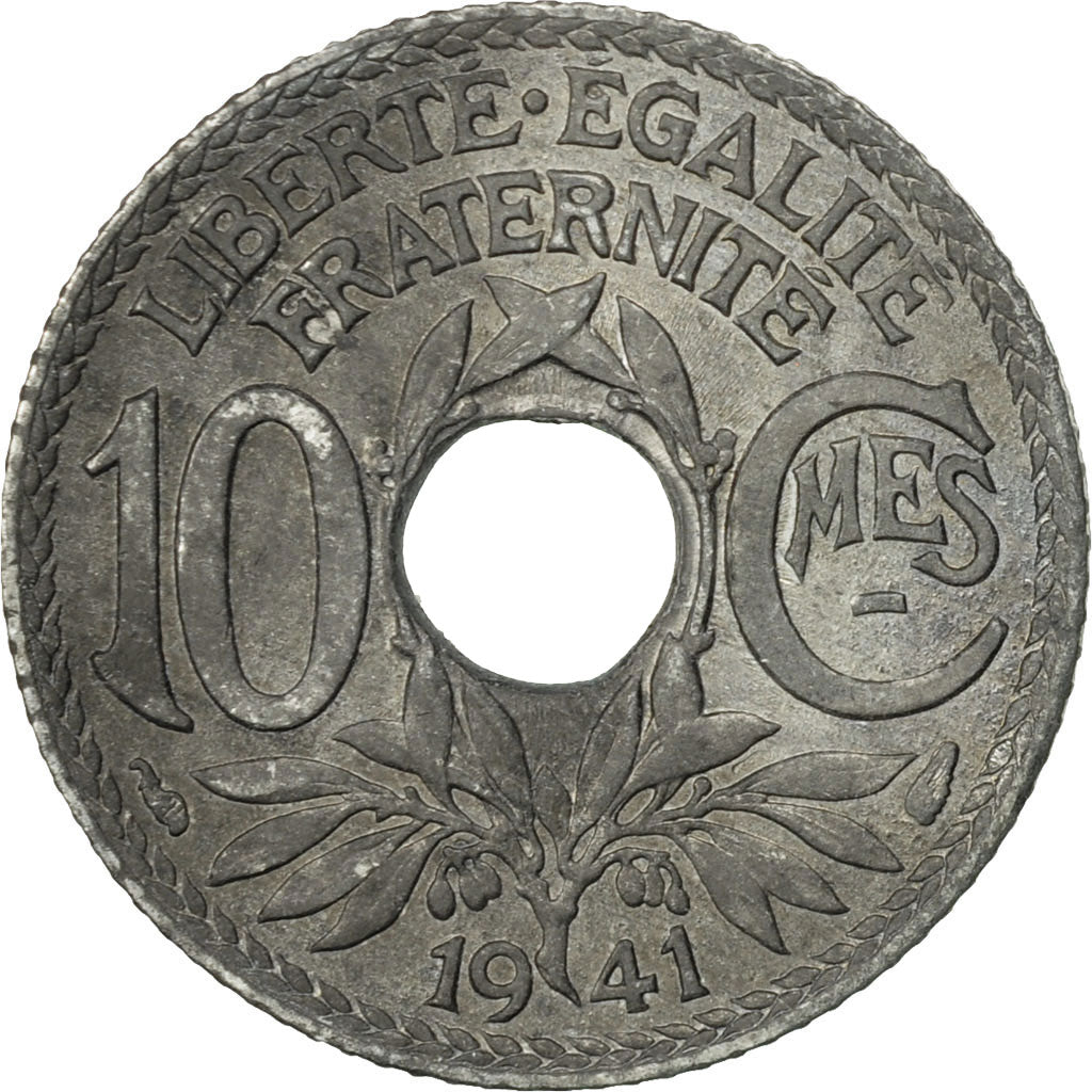 Coin, France, Lindauer, 10 Centimes, 1941, AU(50-53), Zinc, KM:896, Gadoury:288b