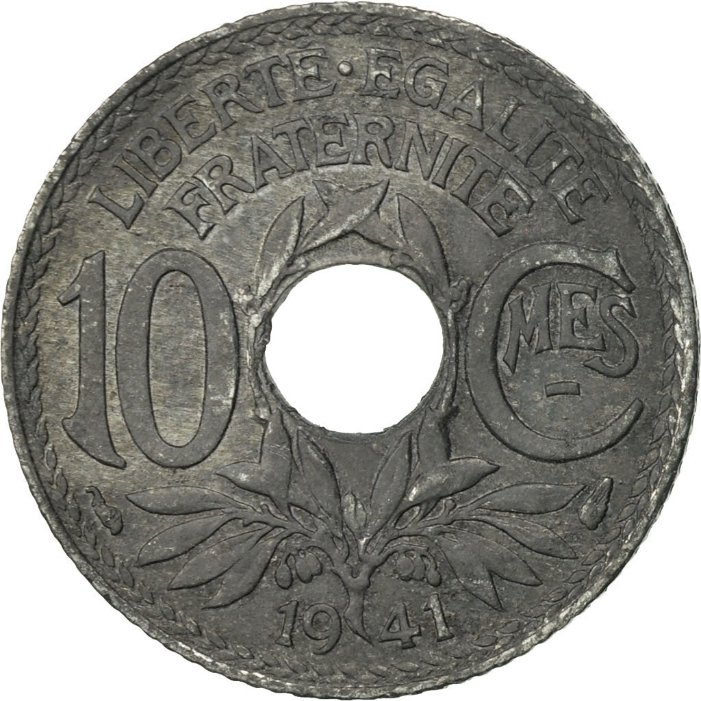 Münze, Frankreich, Lindauer, 10 Centimes, 1941, SS+, Zinc, KM:896, Gadoury:288b