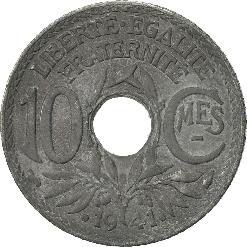 Coin, France, Lindauer, 10 Centimes, 1941, AU(50-53), Zinc, KM:897, Gadoury:288c
