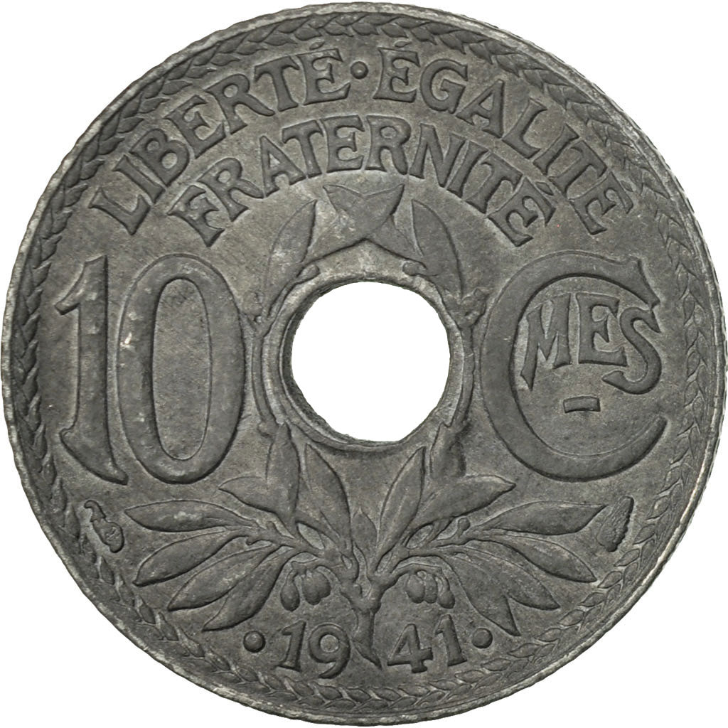 Coin, France, Lindauer, 10 Centimes, 1941, AU(50-53), Zinc, KM:897, Gadoury:288c