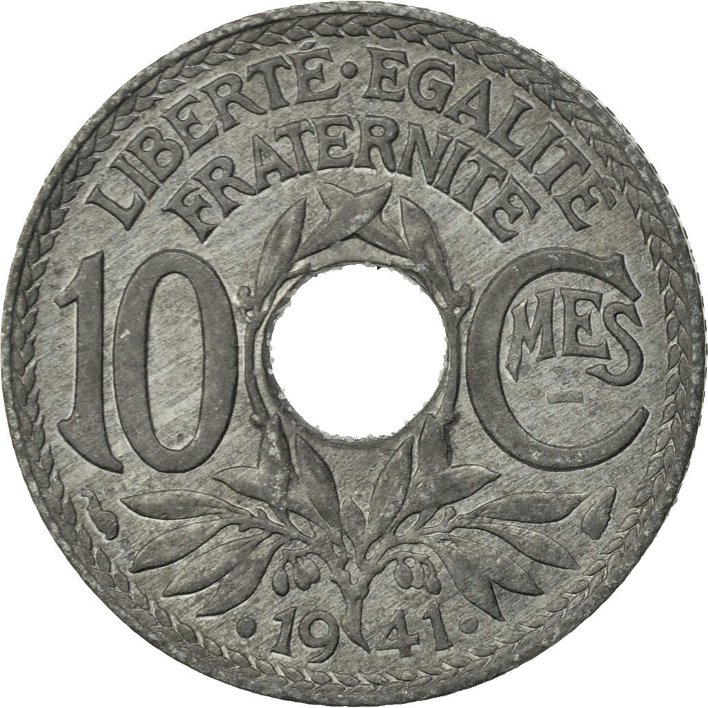 Coin, France, Lindauer, 10 Centimes, 1941, AU(55-58), Zinc, KM:897, Gadoury:288c