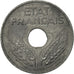 Coin, France, État français, 20 Centimes, 1943, Paris, AU(55-58), Zinc
