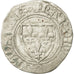 Coin, France, Charles VI, Blanc Guénar, Romans, VF(30-35), Billon