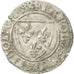 Moneda, Francia, Charles VI, Blanc Guénar, Dijon, BC+, Vellón, Duplessy:377A