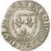 Moneda, Francia, Charles VI, Blanc Guénar, Dijon, MBC, Vellón, Duplessy:377A