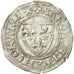 Coin, France, Charles VI, Blanc Guénar, Saint Quentin, EF(40-45), Billon