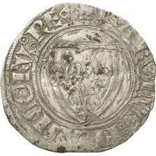 Moneta, Francia, Charles VI, Blanc Guénar, Cremieu, MB+, Biglione
