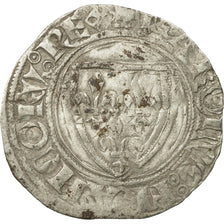 Münze, Frankreich, Charles VI, Blanc Guénar, Cremieu, S+, Billon