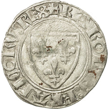 Münze, Frankreich, Charles VI, Blanc Guénar, Cremieu, S+, Billon