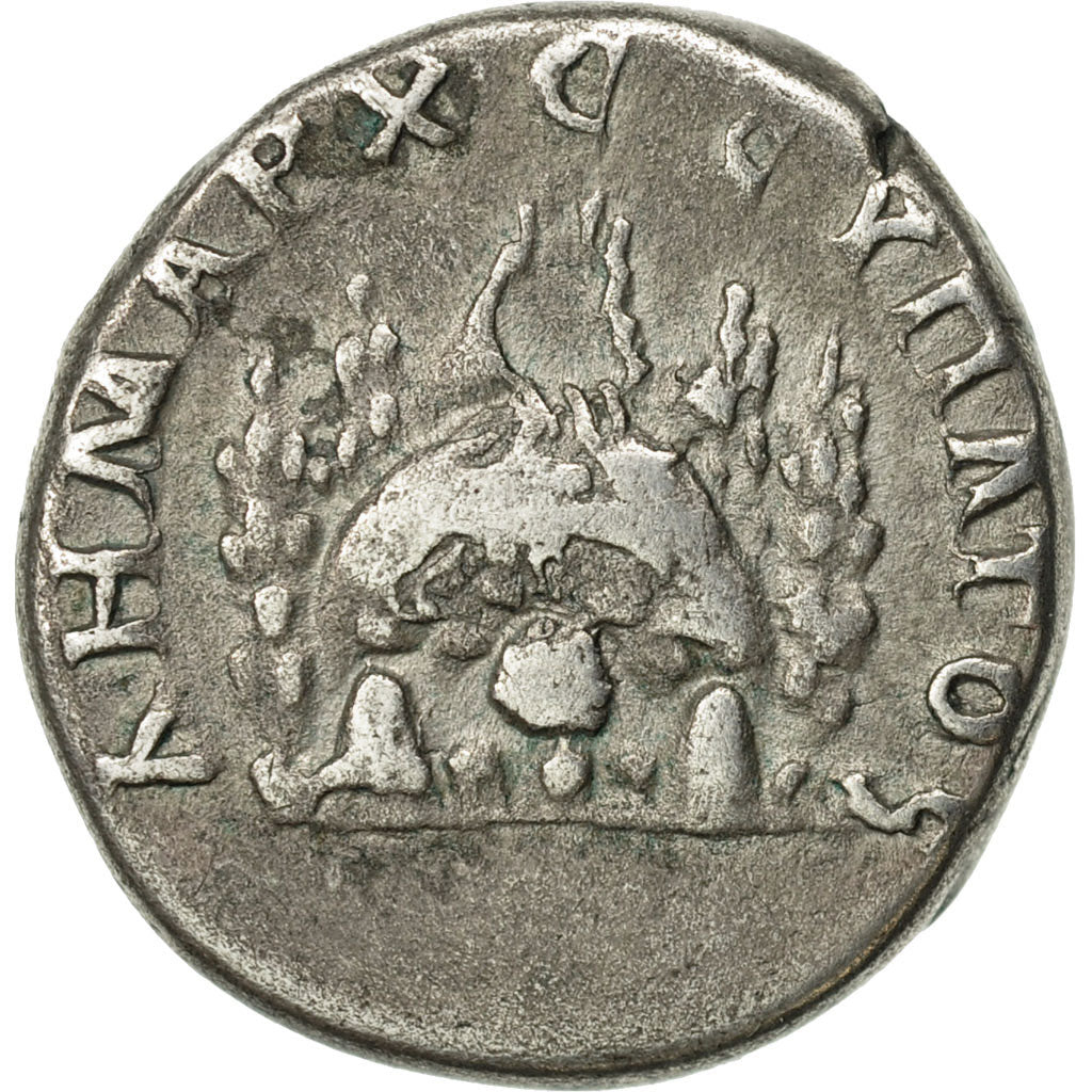 Cappadocia, Trajan, Didrachm, Caesarea, EF(40-45), Silver, Sydenham:210
