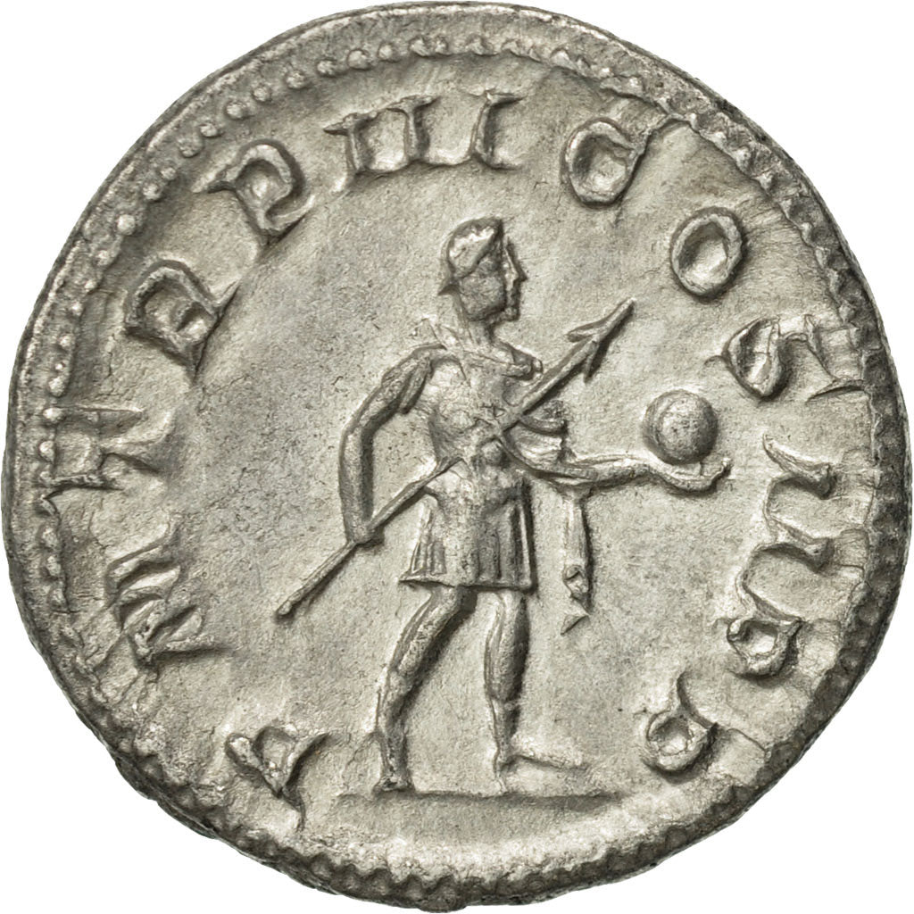 Gordian III, Denarius, Rome, AU(50-53), Silver, RIC:115