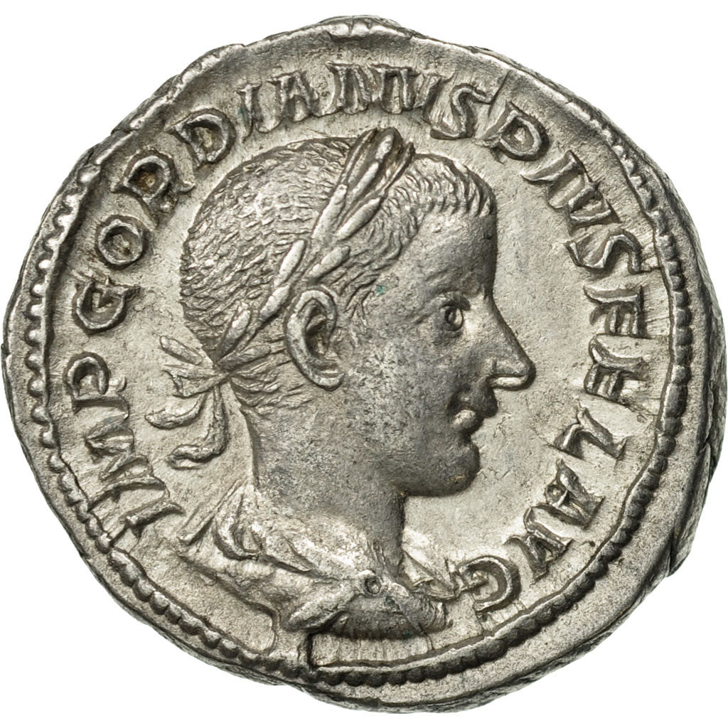 Gordian III, Denarius, Rome, AU(50-53), Silver, RIC:127