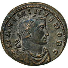 Coin, Maximinus II, Follis, Lyons, AU(50-53), Bronze, RIC:199b