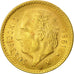 Coin, Mexico, 5 Pesos, 1955, Mexico City, MS(63), Gold, KM:464