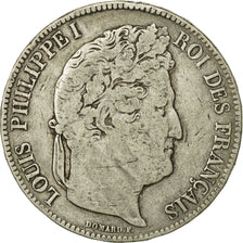 France, Louis-Philippe, 5 Francs, 1842, Paris, VF(30-35), Silver, KM:749.1
