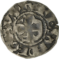 Monnaie, France, Anjou, Foulques V, Denier, Angers, TB+, Argent, Boudeau:153