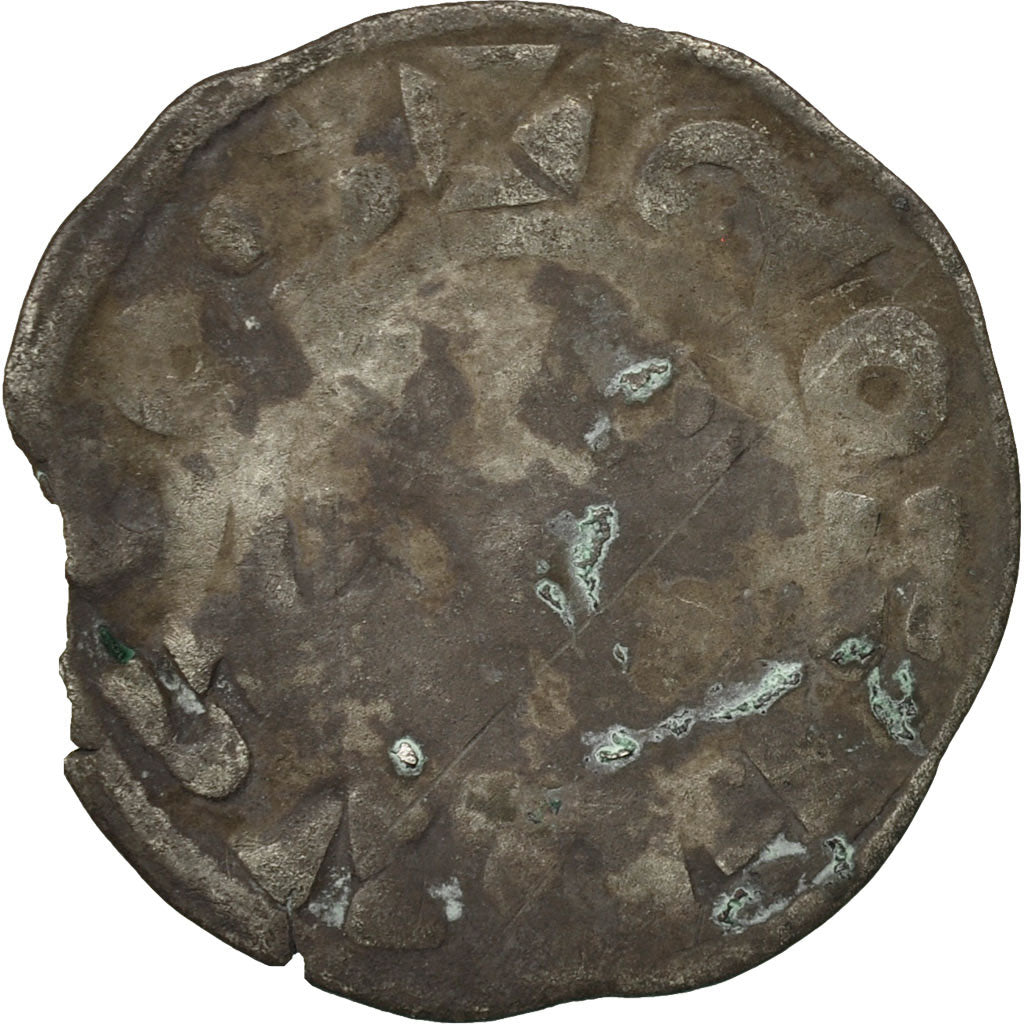 Moneta, Francia, Berry, Geoffroi II, Denarius, B, Argento, Boudeau:299