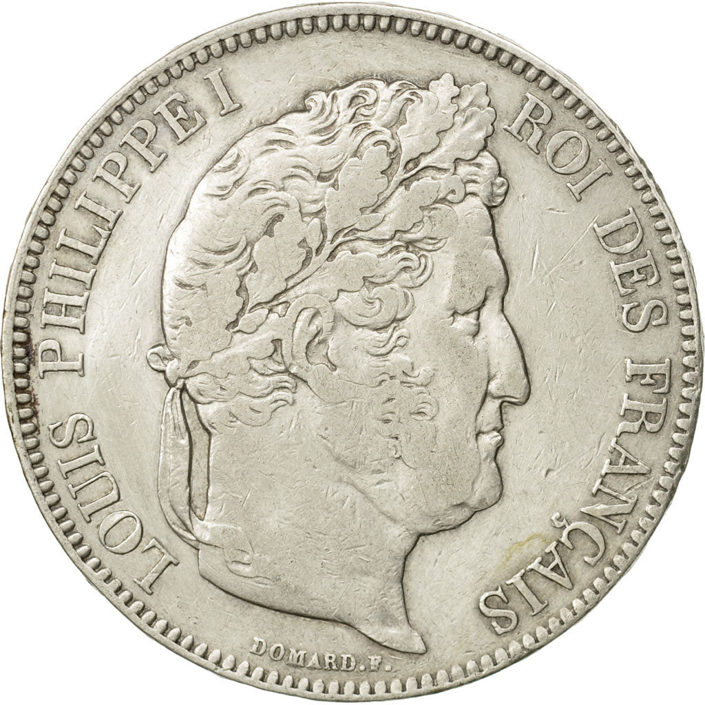 Coin, France, Louis-Philippe, 5 Francs, 1833, Paris, EF(40-45), Silver