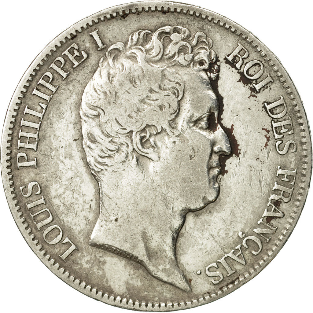 France, Louis-Philippe, 5 Francs, 1831, Bayonne, VF(20-25), Silver, KM:735.8
