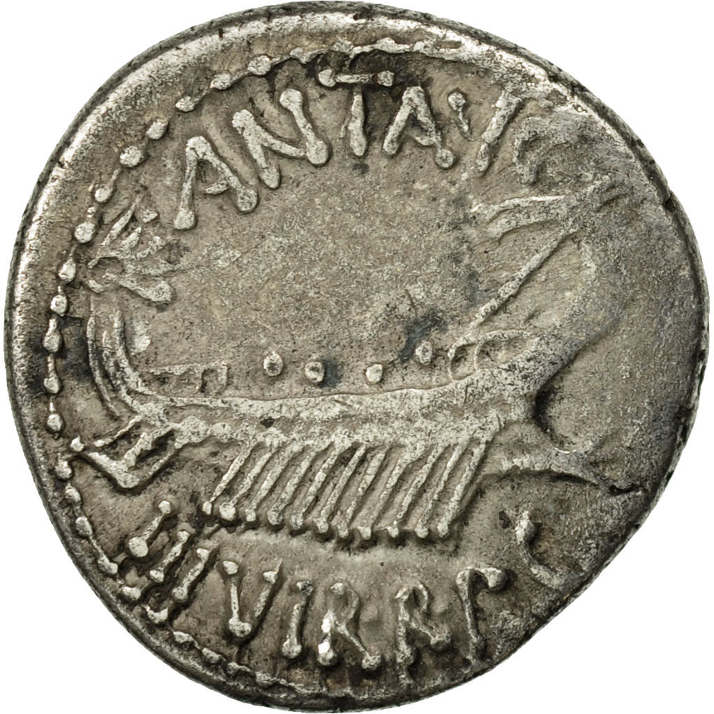 Marcus Antonius, Denarius, Traveling Mint, EF(40-45), Silver, Crawford:544/36