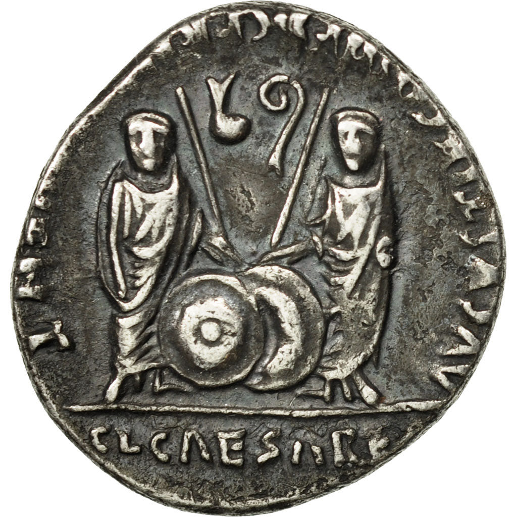 Auguste, Denier, Lyons, TTB, Argent, RIC:207