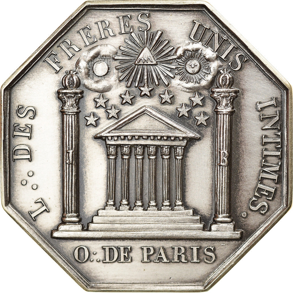 Frankreich, Token, Masonic, Loge des frères unis intimes, Orient de Paris
