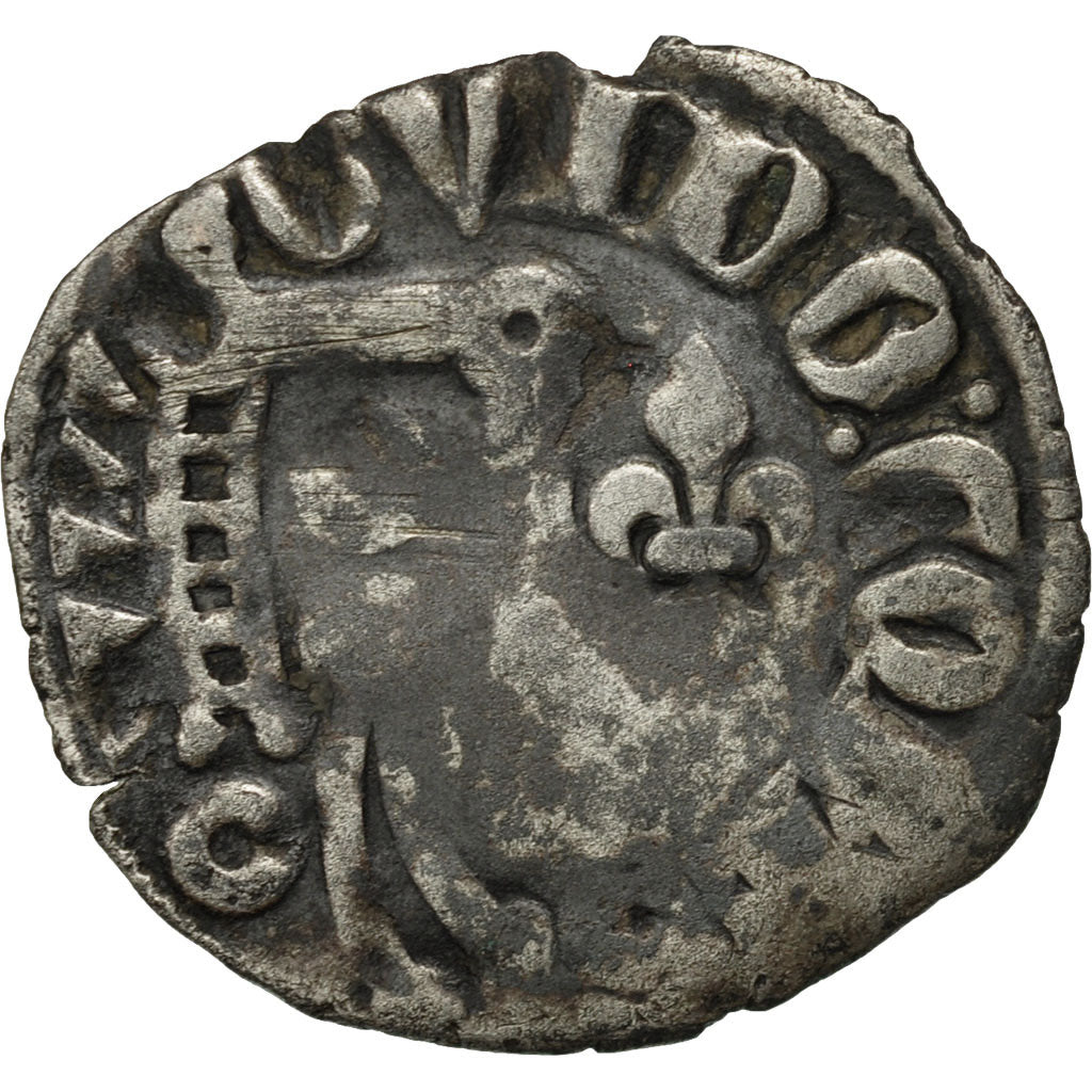Monnaie, France, Blésois, Gui de Châtillon, Denier, Blois, TB, Argent