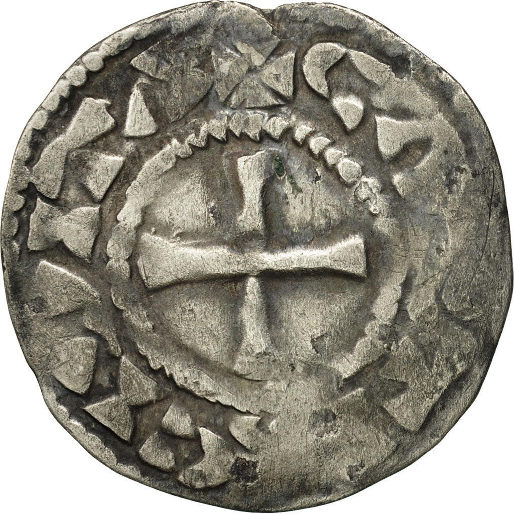 Coin, France, Chartres, Anonymous, Denarius, VF(20-25), Silver, Boudeau:206