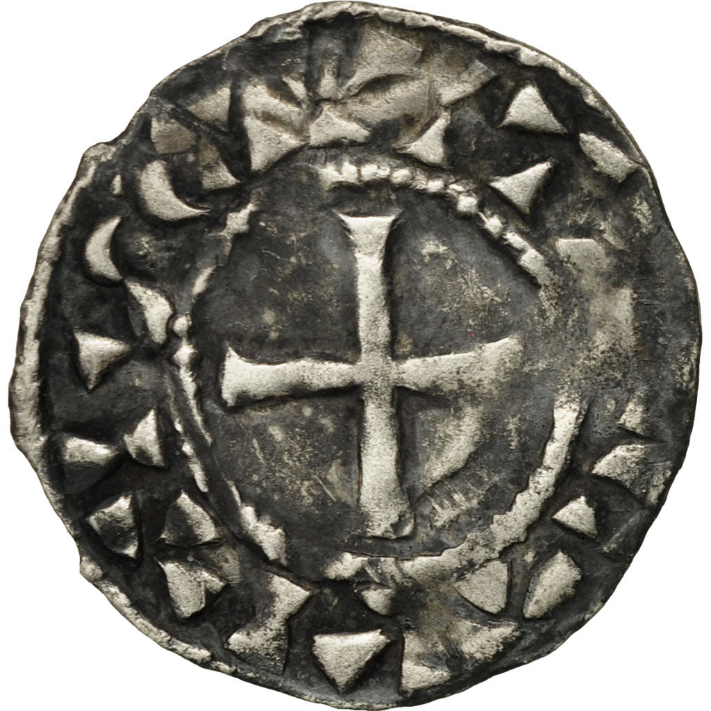 Coin, France, Chartres, Anonymous, Obol, VF(30-35), Silver, Boudeau:205