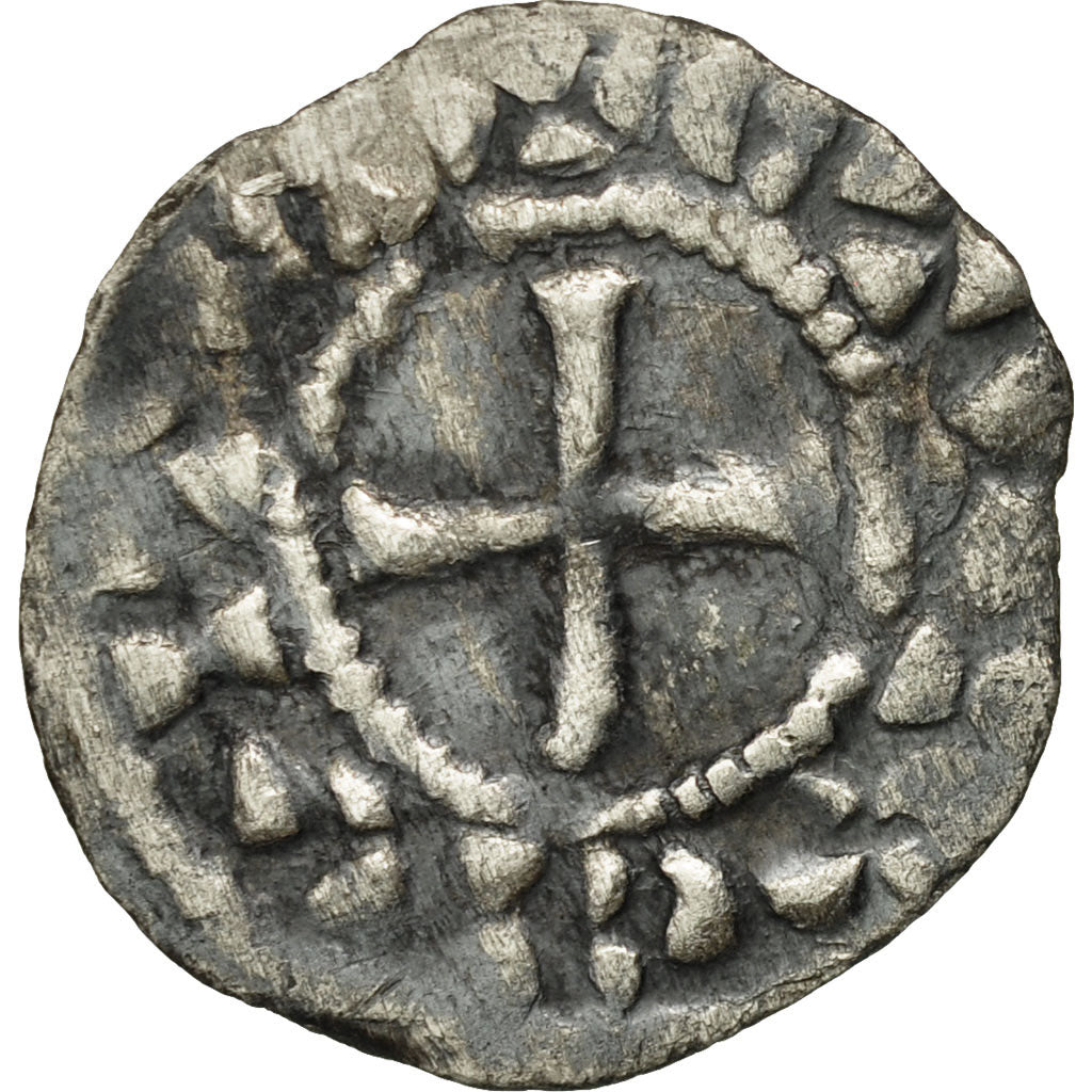 Coin, France, Chartres, Anonymous, Obol, EF(40-45), Silver, Boudeau:205