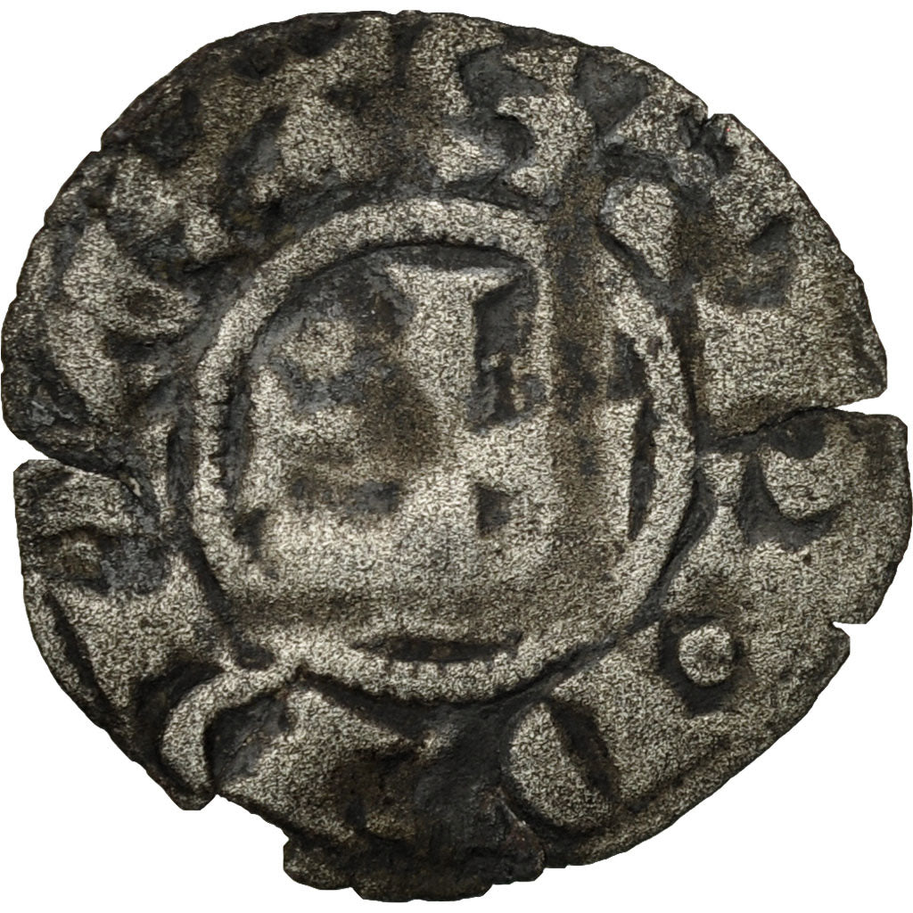 Coin, France, Châteaudun, Anonymous, Obol, VF(20-25), Silver, Duplessy:489