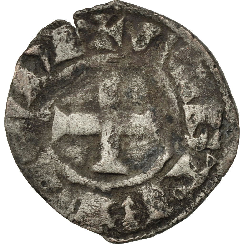 Coin, France, Châteaudun, Anonymous, Obol, VF(20-25), Silver, Duplessy:489