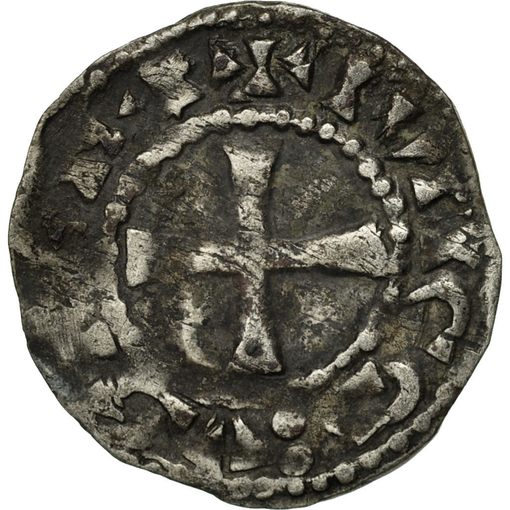 Coin, France, Châteaudun, Anonymous, Obol, VF(30-35), Silver, Duplessy:479