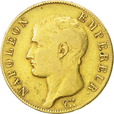 France, Napoléon I, 40 Francs, 1804 (An 13), Paris, TB+, Or, Gadoury:1081