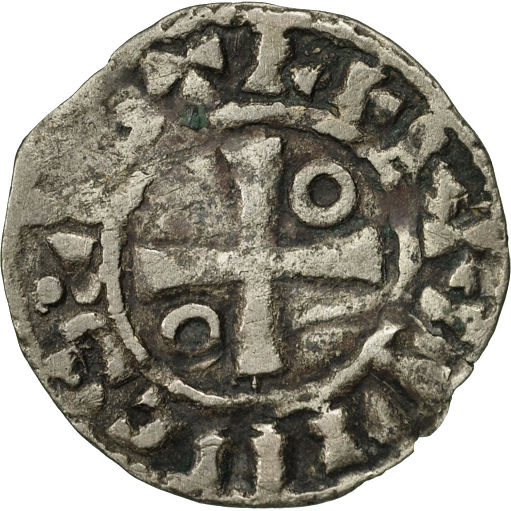 Coin, France, Châteaudun, Anonymous, Denarius, VF(30-35), Silver, Boudeau:242