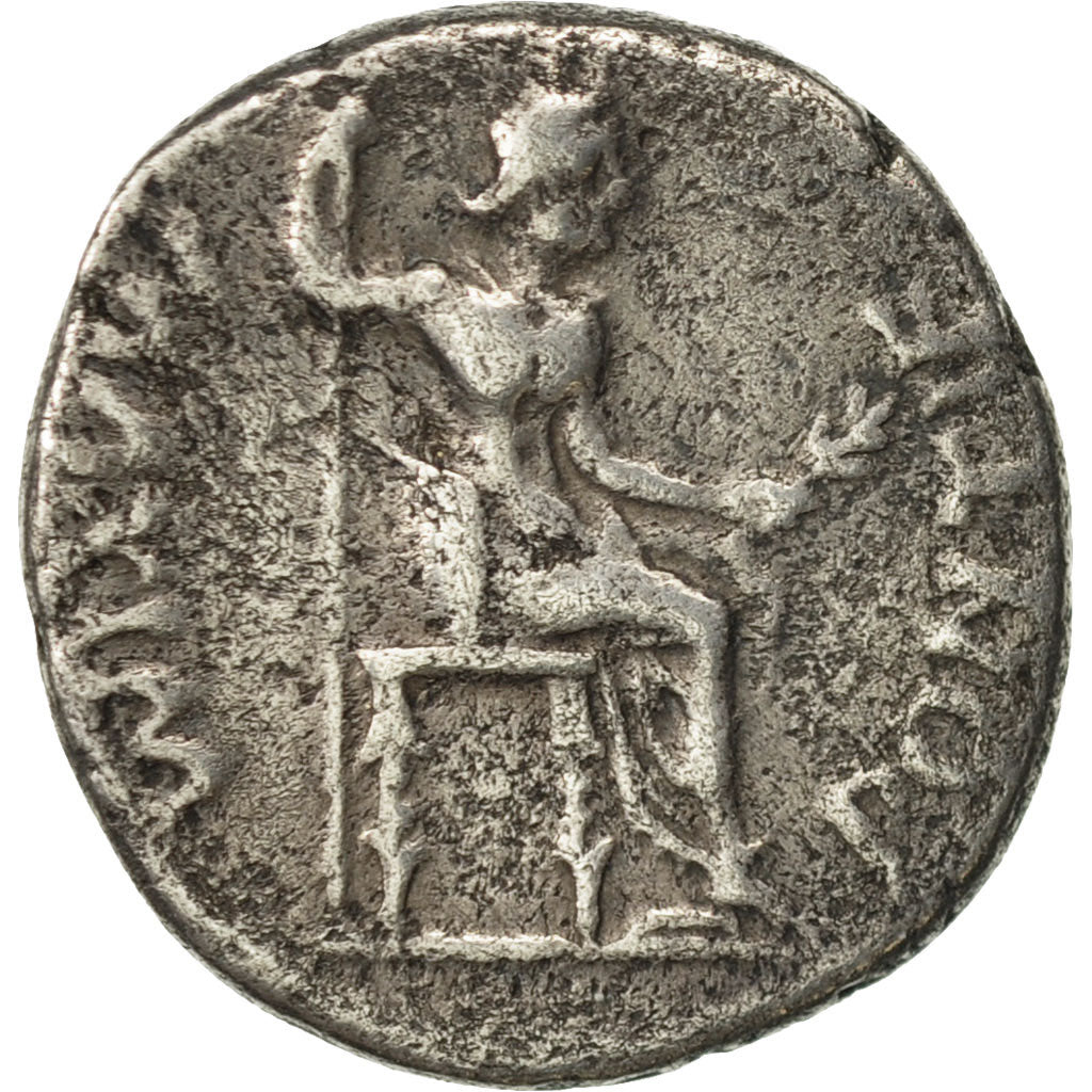 Tiberius, Denarius, Lyons, BB, Argento, RIC:30