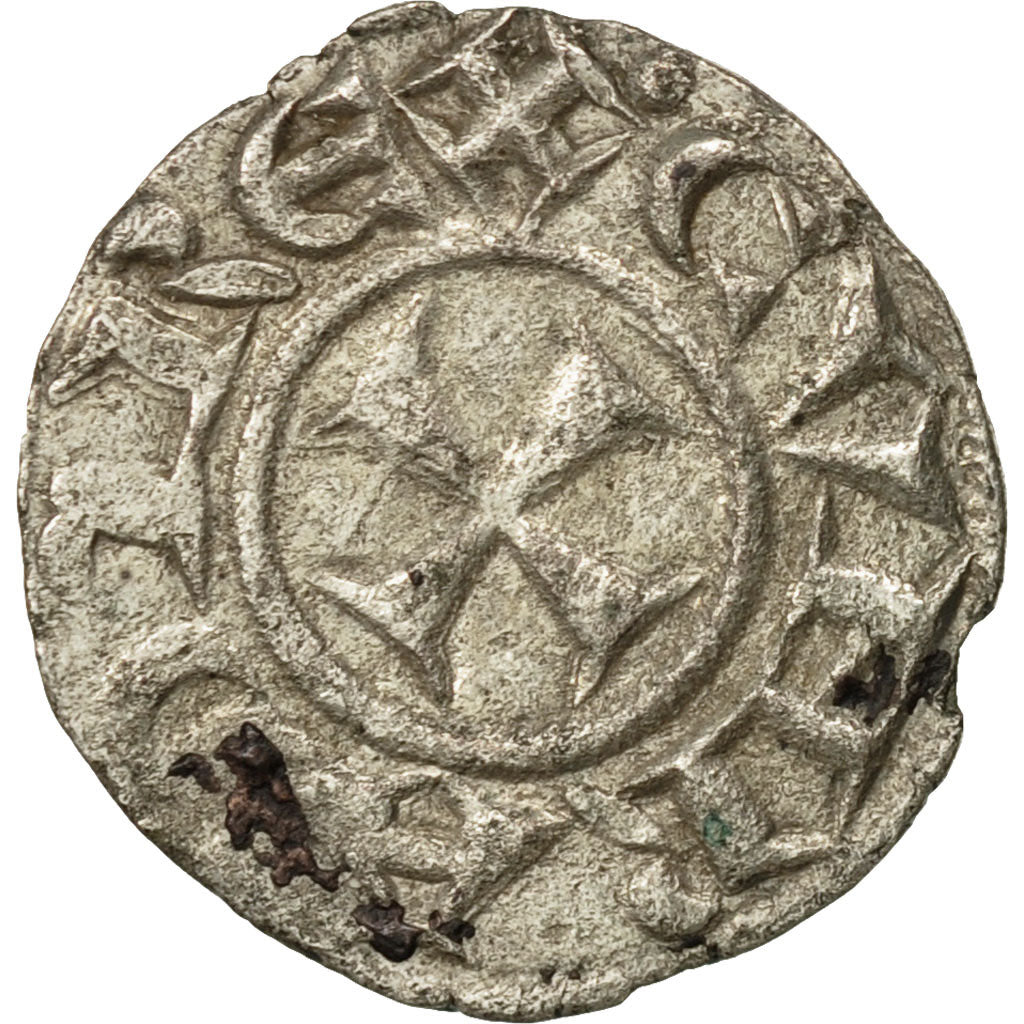 Coin, Italy, Denarius, Genoa, AU(50-53), Billon